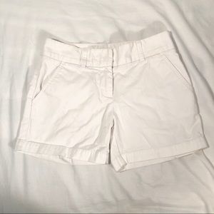J. Crew Low Fit White Shorts Size 0